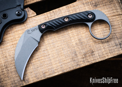 RMJ Tactical: Korbin - Karambit - Black G-10 - CPM-3V - Tungsten Cerakote
