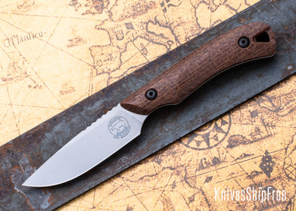 White River Knife & Tool: Axiom - Natural Burlap Micarta - CPM-MagnaCut