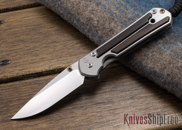 Chris Reeve Knives: Small Sebenza 21 - Macassar Ebony Inlay - 040608