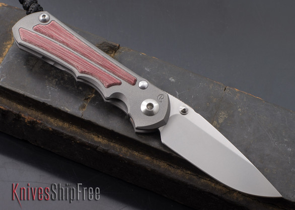 Chris Reeve Knives: Small Inkosi - Left-Handed - Red Linen Micarta Inlay