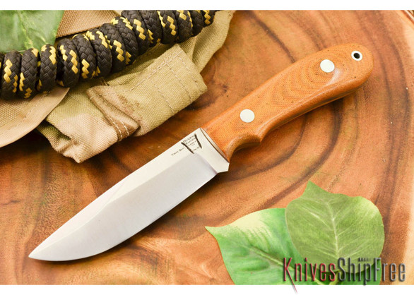 Hyken Knives: Lite Hunter CPM-154 - Natural Canvas Micarta