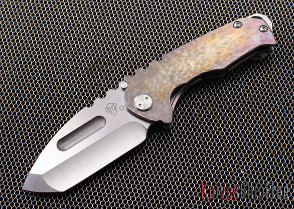 Medford Knife & Tool: Praetorian Genesis T - Anodized Sculpted Titanium - Tanto