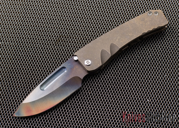 Medford Knife & Tool: Midi Marauder - Dark Bronze Anodized Titanium - Drop Point