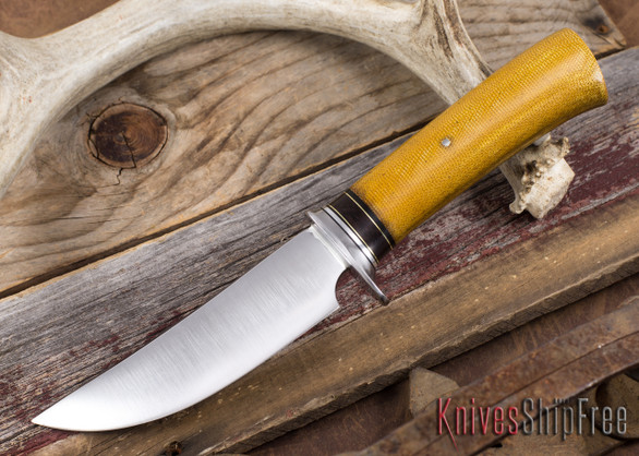 Mike Malosh Custom: Hunter - Natural Micarta - Maroon Micarta Spacers