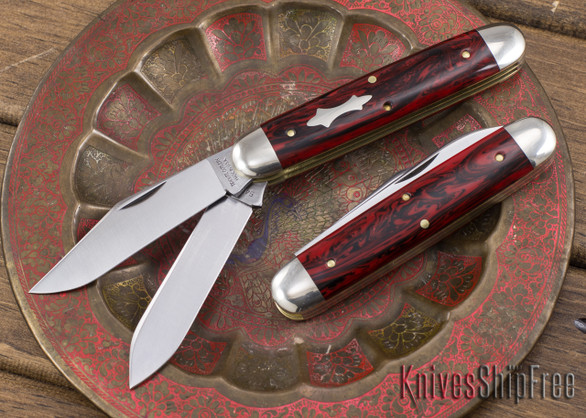 Great Eastern Cutlery: #54 Tidioute - Big Jack - Red River Acrylic