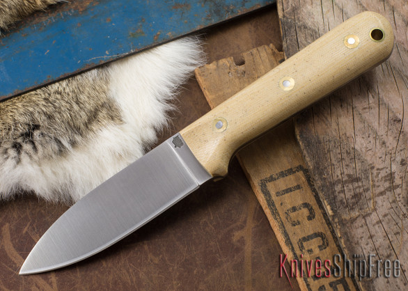L.T. Wright Knives: Genesis - Snakeskin Micarta - 3V Steel - Convex Edge