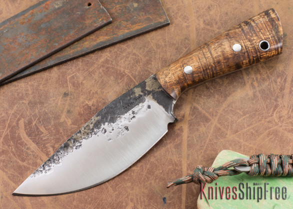 Lon Humphrey Knives: Custom Brute - Curly Koa - Drop Point #1