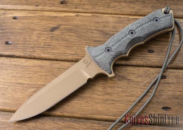 Chris Reeve Knives: Green Beret - 5.5" - Flat Dark Earth KG Gun Kote - Plain Edge