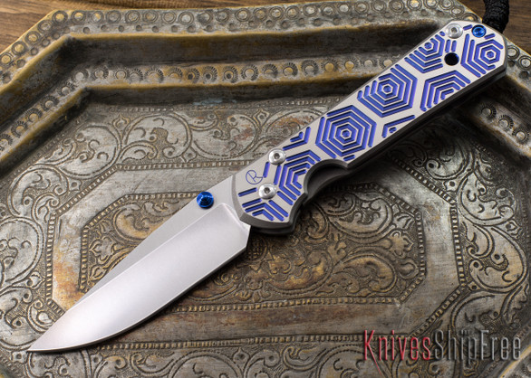 Chris Reeve Knives: Large Sebenza 21 - CGG Hex Blue