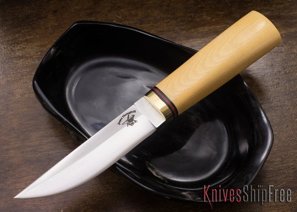 Jesse Hemphill Knives: Puukko - Antique Ivory Micarta
