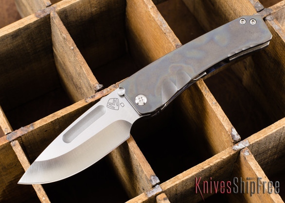 Medford Knife & Tool: Midi Marauder - Flame Titanium - Satin D2 Steel