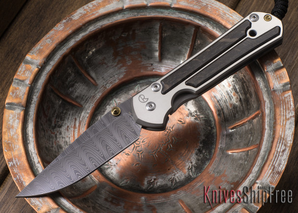 Chris Reeve Knives: Large Sebenza 21 - Bog Oak - Ladder Damascus - 062903