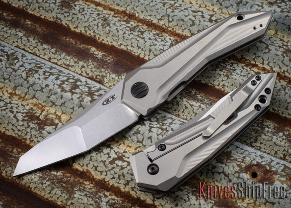 Zero Tolerance: ZT0055 - SLT Titanium Flipper - Cecchini Design - S35Vn