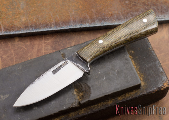 Lon Humphrey Knives: Custom Whitetail - Green Micarta - 080906