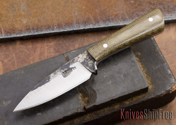 Lon Humphrey Knives: Custom Whitetail - Green Micarta - 080910