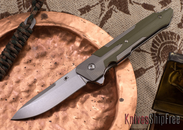 Spartan Blades: Kranos - Titanium - Green G-10