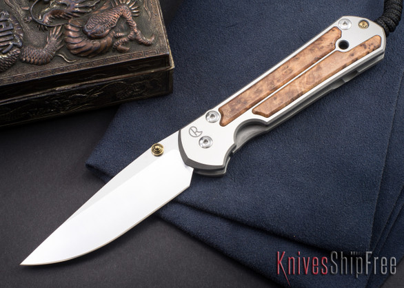 Chris Reeve Knives: Large Sebenza 21 - Thuya Burl - 100417