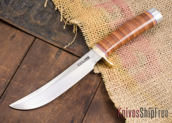 Randall Made Knives: Model 4-6 Big Game & Skinner - Stacked Leather - 120808