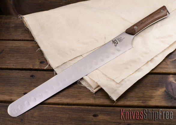 Shun Knives: Kanso Hollow-Ground Brisket Knife 12" w/ Saya - SWT0778