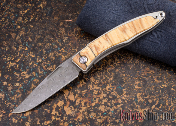 Chris Reeve Knives: Mnandi - Spalted Beech - Raindrop Damascus - 011827