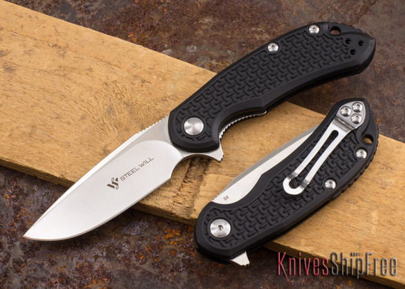 Steel Will Knives: Cutjack Mini - Black FRN - D2 Steel