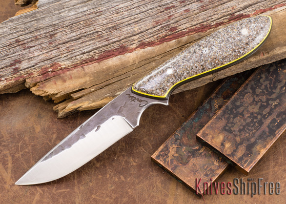 Carter Cutlery: #1255 Original - Corian - Yellow & Natural G-10 Liners