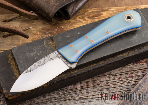 Fiddleback Forge: EDC II - Glacial Jade - Natural / Blue Liners - 031405