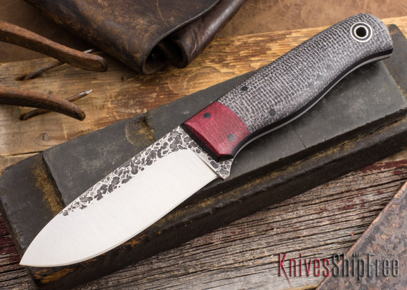 Fiddleback Forge: Bushcrafter - Ruby Bolstered Oreo Burlap - 031406