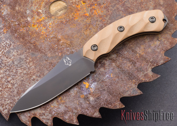 Southern Grind: Jackal - Black Blade - Desert Tan G-10 - Flat Dark Earth Kydex Sheath