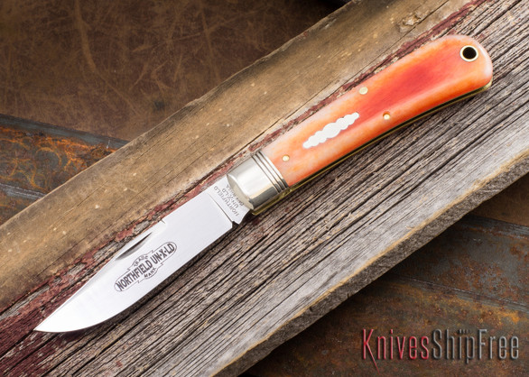 Great Eastern Cutlery: #43 Oregon Trapper - Northfield UN-X-LD - Orange Camel Bone 62