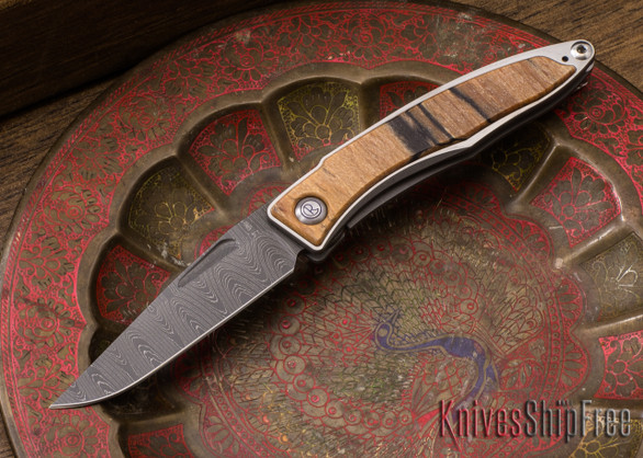 Chris Reeve Knives: Mnandi - Spalted Beech - Ladder Damascus - 040419