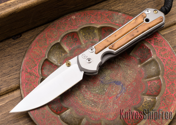 Chris Reeve Knives: Large Sebenza 21 - Thuya Burl - 040454