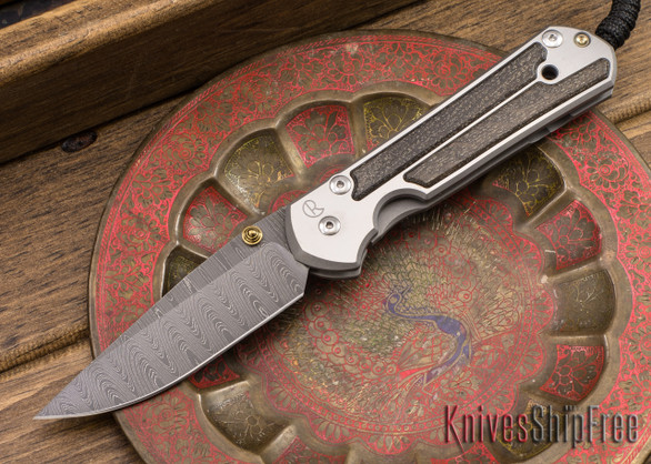 Chris Reeve Knives: Large Sebenza 21 - Bog Oak - Ladder Damascus - 040904