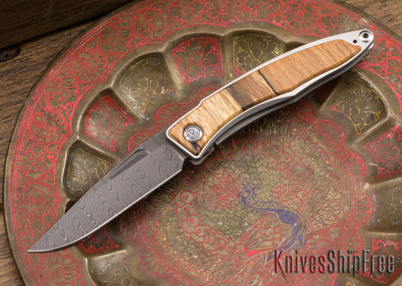 Chris Reeve Knives: Mnandi - Spalted Beech - Ladder Damascus - 040928