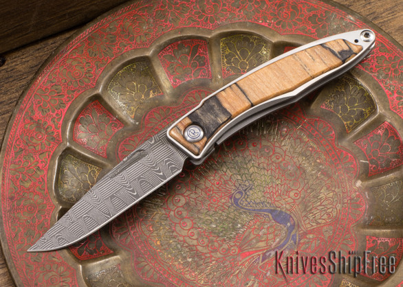 Chris Reeve Knives: Mnandi - Spalted Beech - Basketweave Damascus - 040934