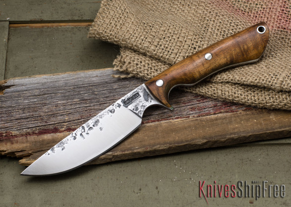 Lon Humphrey Knives: Bridger - Koa - White Liners - 060610
