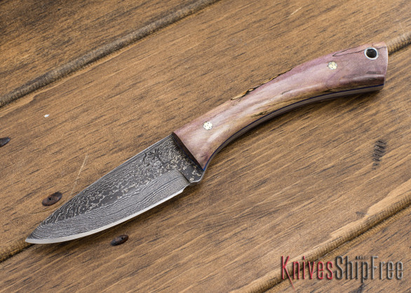 Palmetto Blades: Big Spur - Spalted Taramind - Damascus