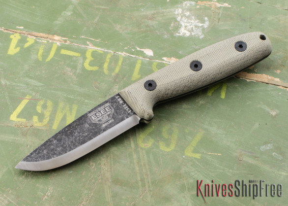 ESEE Knives: ESEE-RB3-BO - Camp Lore RB3 - Black Oxide Finish