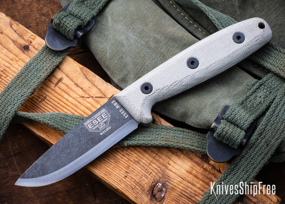 ESEE Knives: ESEE-RB3-BO - Camp Lore RB3 - Black Oxide Finish