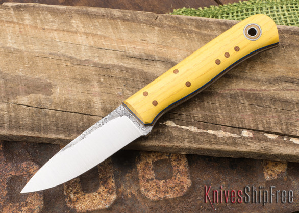 Fiddleback Forge: Hiking Buddy - Osage Wood - Natural & Blue Liners - A2