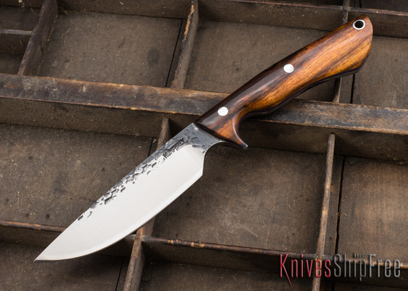 Lon Humphrey Knives: Bridger - Desert Ironwood - Purple Liners - 020854