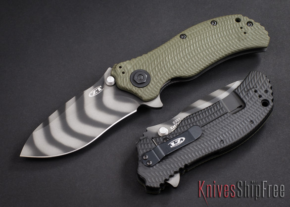 Zero Tolerance: 0301 - Strider/Onion Folder - Green G-10 - Tigerstripe CPM-S30V