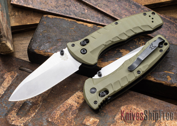 Benchmade Knives: 980 Turret - OD Green G-10 - CPM-S30V