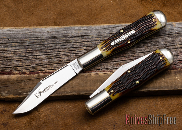 Great Eastern Cutlery: #97 Tidioute - Allegheny - Autumn Gold Jigged Bone