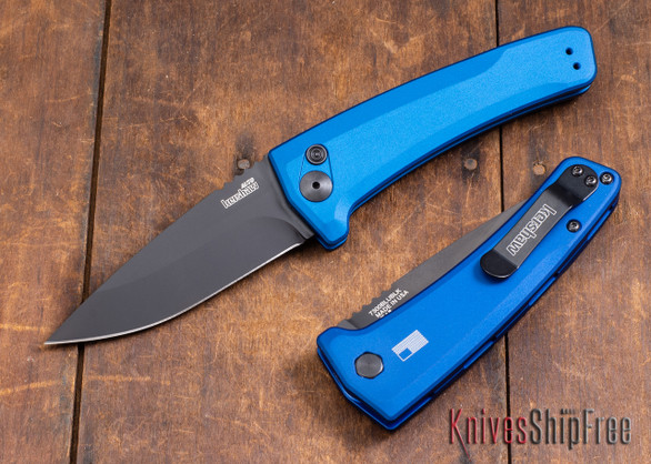 Kershaw Knives: Launch 3 - Blue Aluminum - CPM-154 - Black DLC - 7300BLUBLK