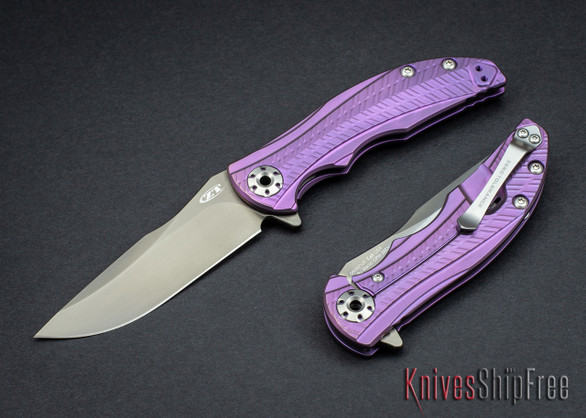 Zero Tolerance: 0609PUR Sprint Run - Purple Anodized Titanium - CPM-20CV - PVD Coating