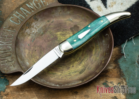 Great Eastern Cutlery: #12 Tidioute - Toothpick - Aqua Camel Bone #44