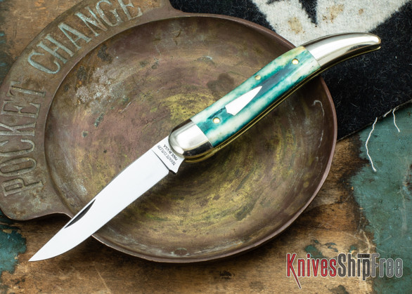 Great Eastern Cutlery: #12 Tidioute - Toothpick - Aqua Camel Bone #64