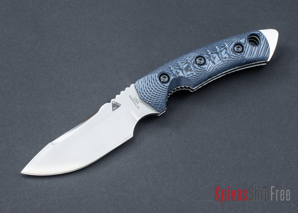 FOBOS: Tier-1 Mini - Gray-Black G10 - White Liner - Satin Finish