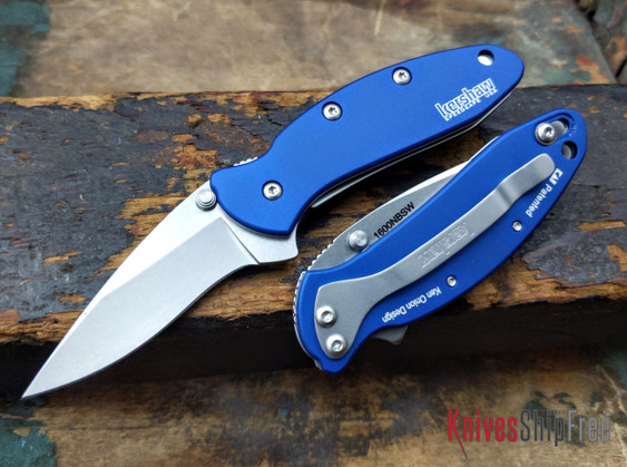 Kershaw Knives: Chive - Navy Blue Aluminium Handles - 1600NBSW